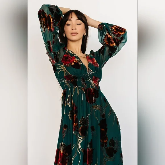 Baltic Born | NWOT Mikla Jade Floral Maxi Dress Size XS - Picture 4 of 13